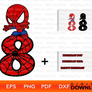 8º aniversário menino svg, oitavo aniversário menino aranha, aniversário menino clipart, aniversário menino adesivo, aniversário svg para menina, aniversário svg presente