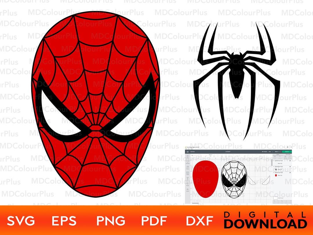 Buy Spiderman Svg Spiderman Face Svg Spiderman Logo Svg Online in ...