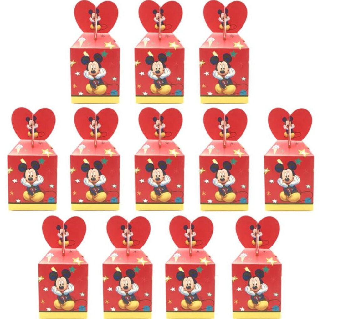 12 Pieces Mickey Mouse Candy Boxes Treat Boxes Bonbon Boxes - Etsy