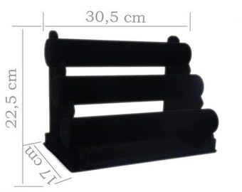 Pulseraendisplay velvet 3 rollos