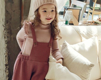 Madeleine Sweater Pink, Baby Girl Knit, Girl Clothes, Toddler Winter Look,  Kids Clothes, Winter Dress, 