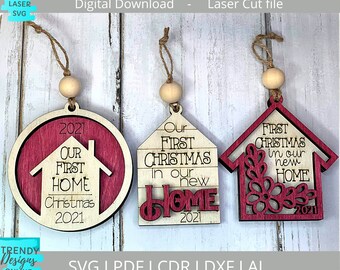 Free Free 345 First Home Ornament Svg SVG PNG EPS DXF File