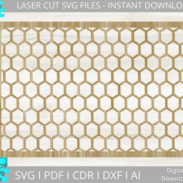 Rectangle Chicken Wire Frame Svg, Glowforge Ready svg, Laser Cut Digital Download, Utilisation commerciale