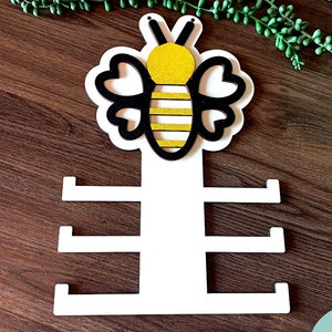 File in formato SVG porta fiocchi d'ape, Porta Scrunchie per bambini in formato SVG DIGITALE, Taglio laser, File pronto Glowforge, Download digitale, Uso commerciale