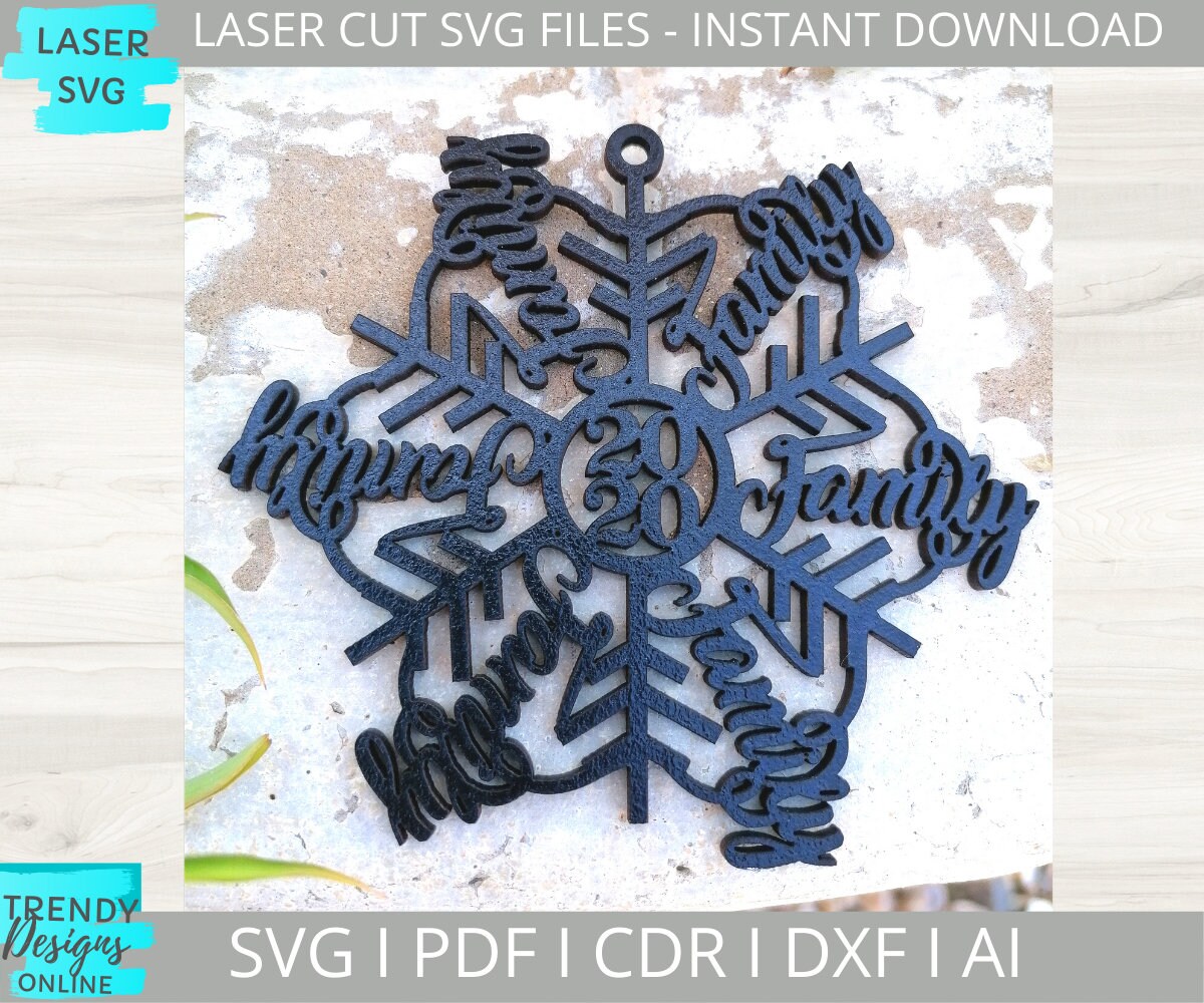 Download Family Flake Ornament svg Christmas Tree Ornament svg Xmas ...