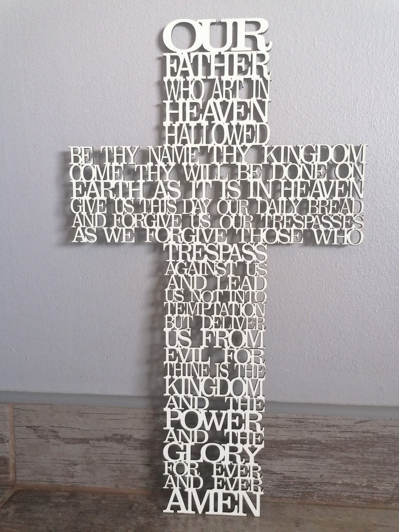 Download Our Father Cross svg Prayer Cross svg Religious svg | Etsy