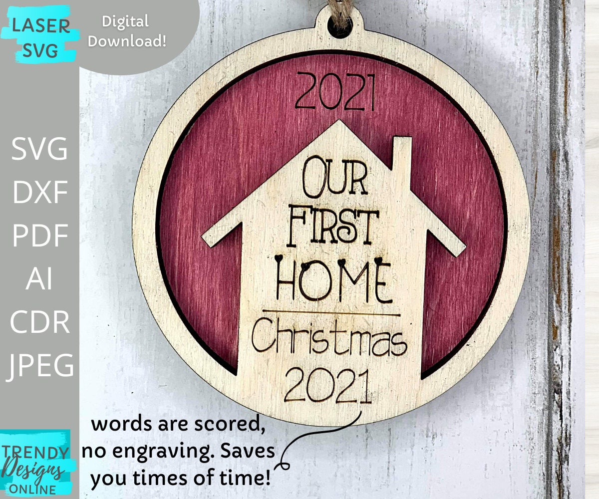 Home Christmas Ornaments bundle svg Our first Home ornament Etsy