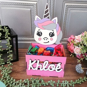 Plotterdatei Einhorn Box, Kuh Svg, Kuh Svg, Kuh Svg, Plotterdatei Einhorn, Plotterdatei, Laser cut, Kommerzielle Nutzung
