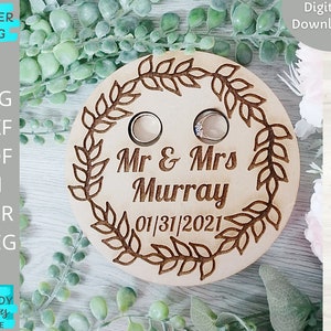 結婚指輪ホルダー svg、指輪木製ホルダー svg、Glowforge 対応 svg、レーザーカッター dxf カットファイル、デジタルダウンロード、商用利用