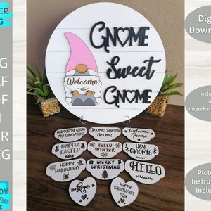 Download Svg Cutting Files Gnome Sweet Gnome Svg Gnome Svg Mushroom Etsy