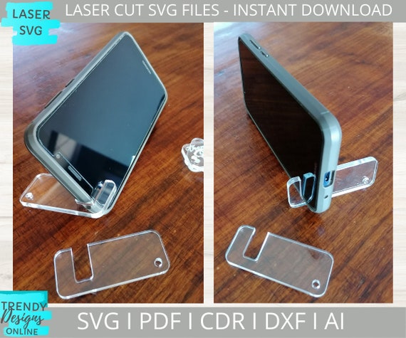 Download Phone Stand Keychain Svg Laser Cut Phone Stand Svg Glowforge Etsy