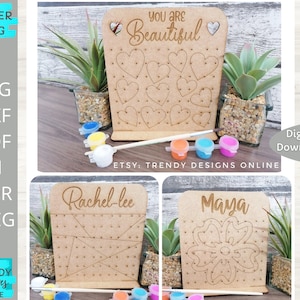 DIY Farbe Kit Svg, Ohrringe Stand Bundle Svg, Schmuck Display Svg, Glowforge bereit Svg, Laser geschnitten digitaler Download, kommerzielle Nutzung