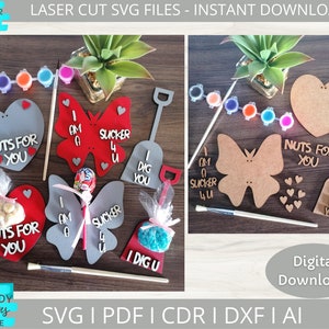 DIY Paint Kit svg, Valentines DIY kits for Kids svg, Classroom Valentines svg, Glowforge svg, Digital Download, Commercial Use