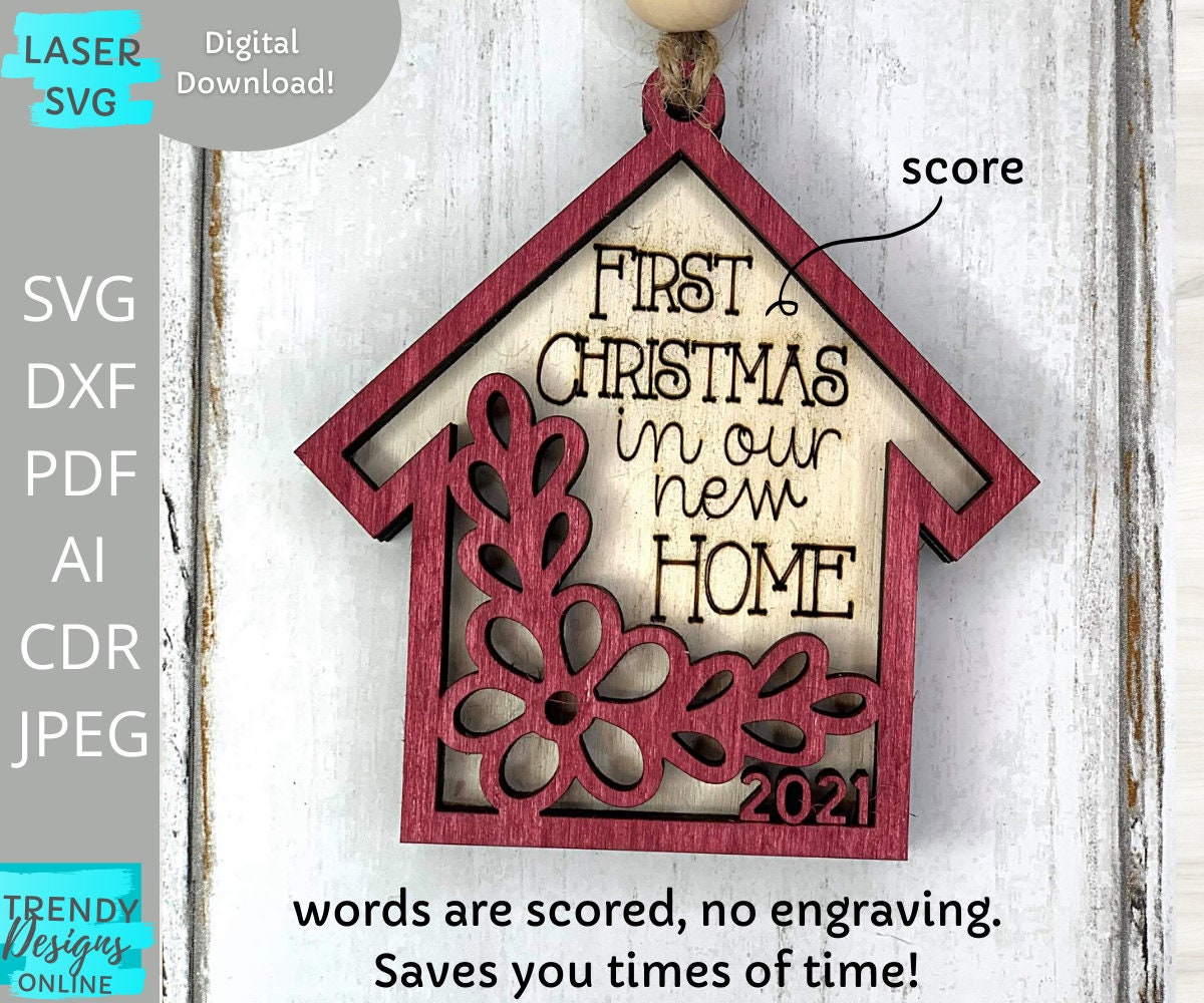 Home Christmas Ornaments bundle svg Our first Home ornament Etsy