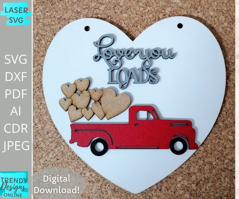 DIY Paint Kit Svg Valentines Truck Paint Kit Svg Classroom Etsy