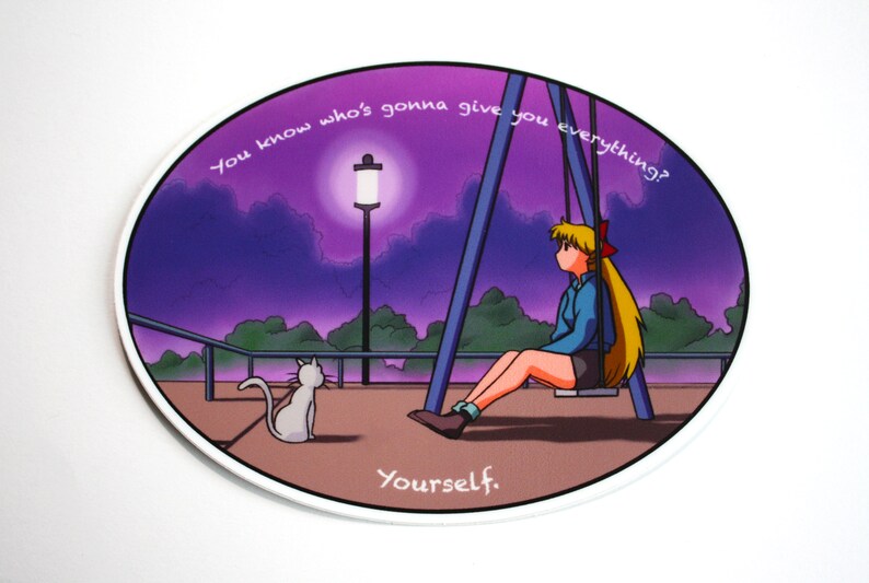 Weatherproof Sailor Moon Vinyl Sticker Nostalgia Waterproof