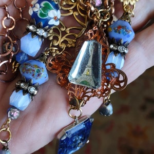 Collier Gripoix Haute Couture Vintage 1950/60 Perles De Verre Plique A Jour - Vendu Collier Gripoix Haute Couture Vintage 1950/60 Perles De Verre Plique A Jour - Vendu