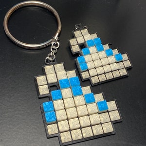 ROTMG White bag Keychain, Pixel-Art Keychain image 2