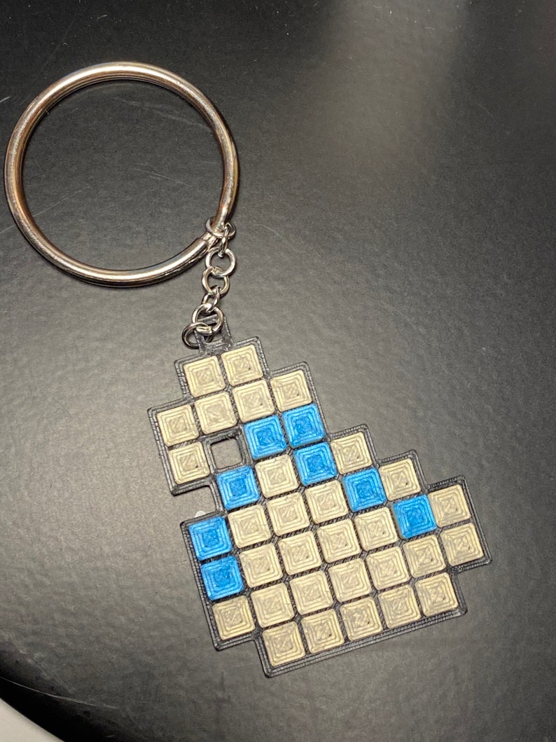 ROTMG White bag Keychain, Pixel-Art Keychain big