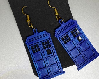 Doctor Who Tardis Earrings