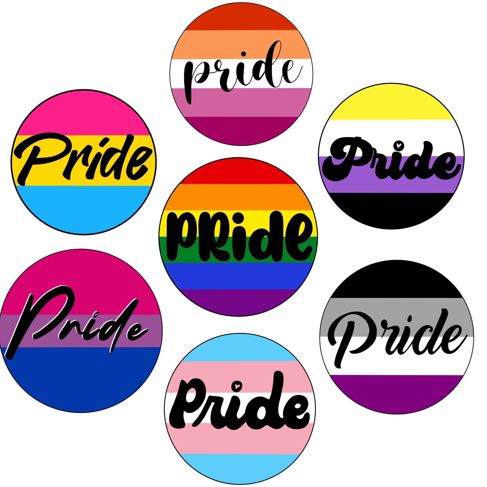 PRIDE Stickers Etsy