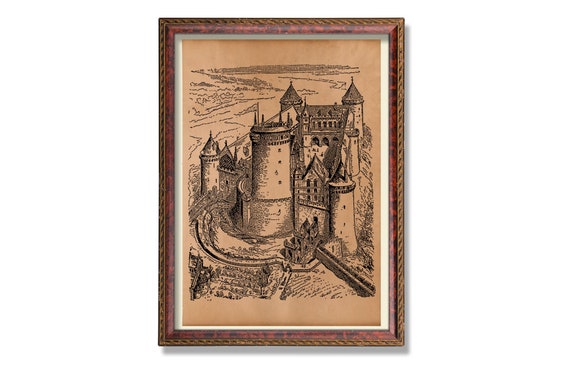 Castle Medieval Tapestry Medieval Decor Medieval Art Medieval Home