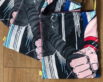 Upcycled Marvel Thor Crossbody Bag – Comic Book Library Tote