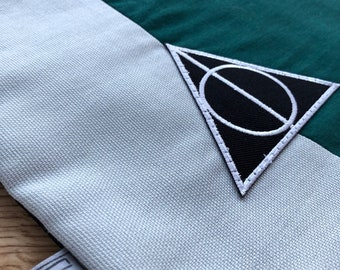 Upcycled Harry Potter Tote Bag – Hogwarts Houses, Eco-Friendly Gift
