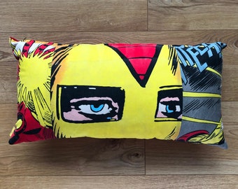 Upcycled Iron Man Cushion Cover – Marvel Comic Decor