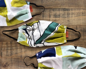 Upcycled Floral Fabric Mask: Reusable Eco Friendly Face Covering