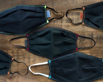 Upcycled Fabric Face Mask: Washable Reusable Mask with Filter Gap