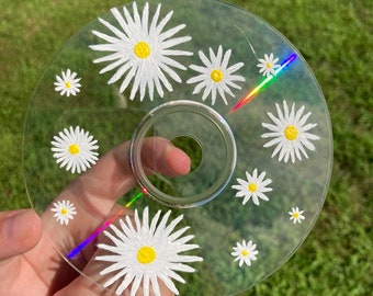 Painted Flower CD Art - Etsy