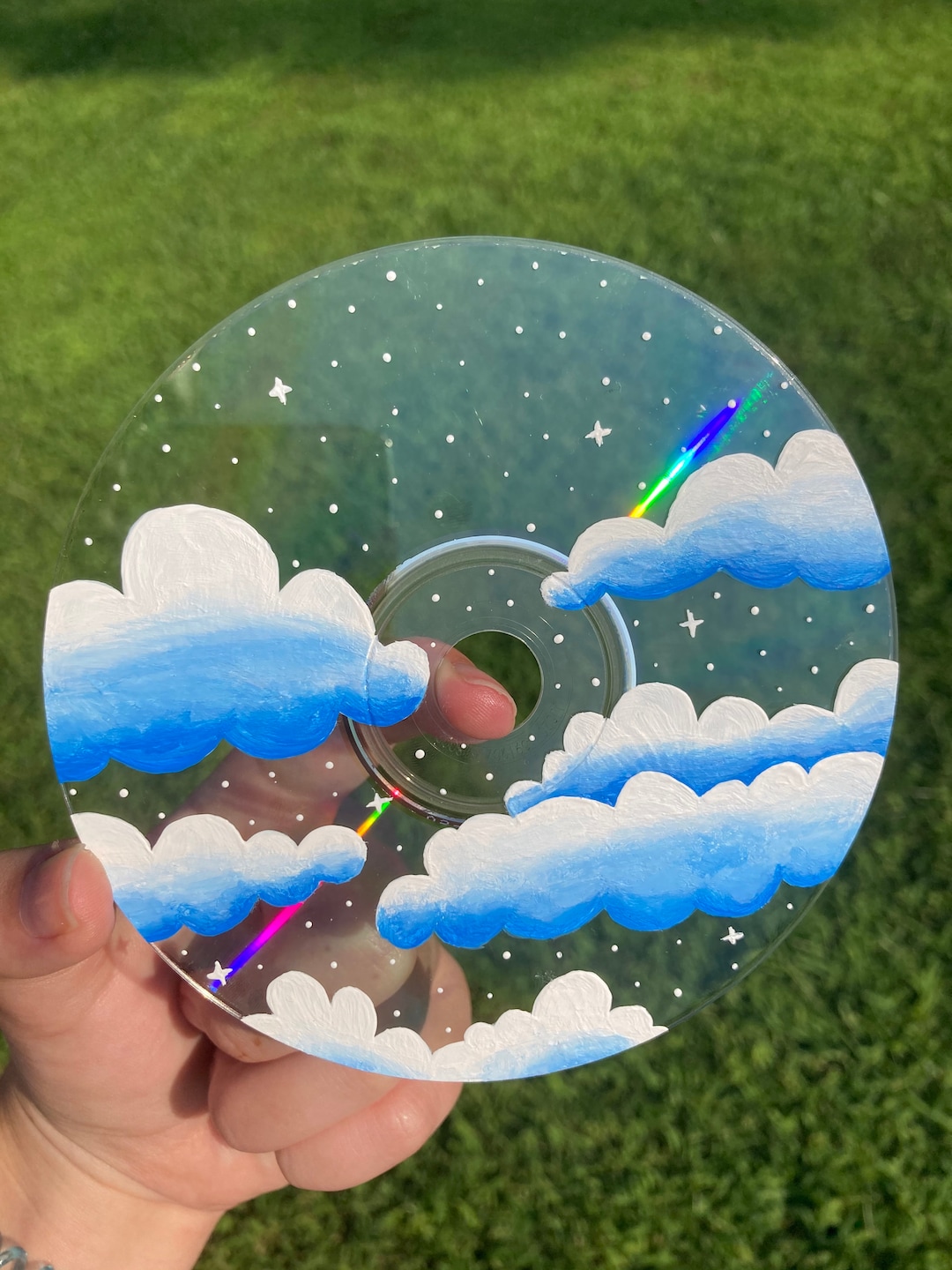 Painted Cloud CD Art - Etsy