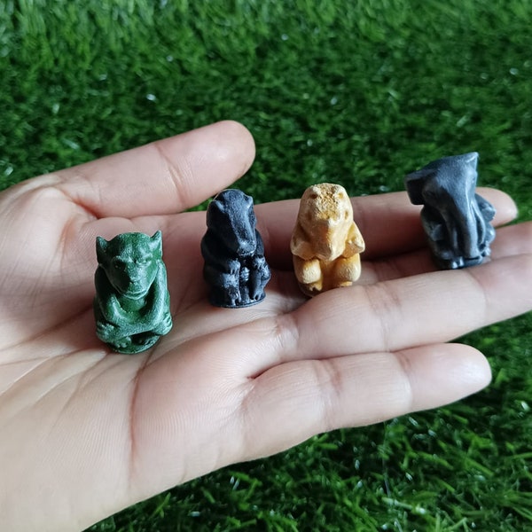 4 st Jumanji Game Pion Stukken 3 cm 4 cm 6 cm Token Handgeschilderde 3D Gedrukt Standbeeld Figuur Aap Olifant Neushoorn Krokodil