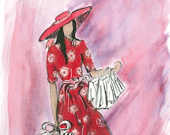 Fashion Illustration Print 'Eulalia'