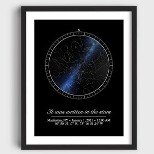 Personalized Star Map Customized digital download Birthday gift New baby gift Couple gift Christmas gift Kids room decor Nursery Decor