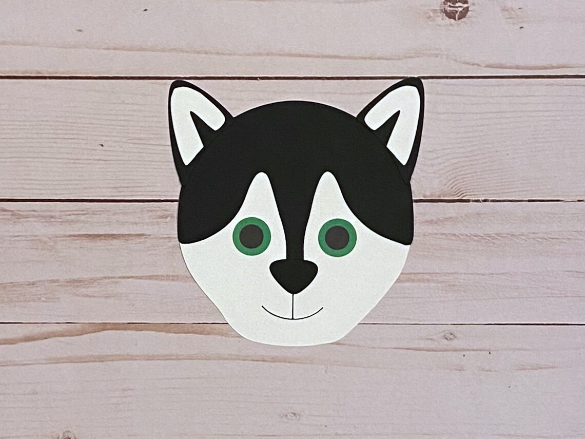 Husky Winter Craft Kit for Kids Paper craft Winter craft - Etsy France