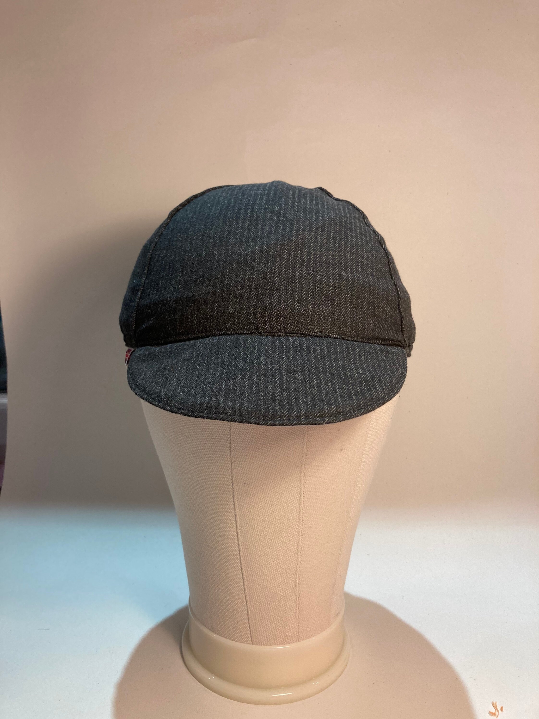 HandMade grey striped Cycling hat Cycle cap Fashion Festival Etsy