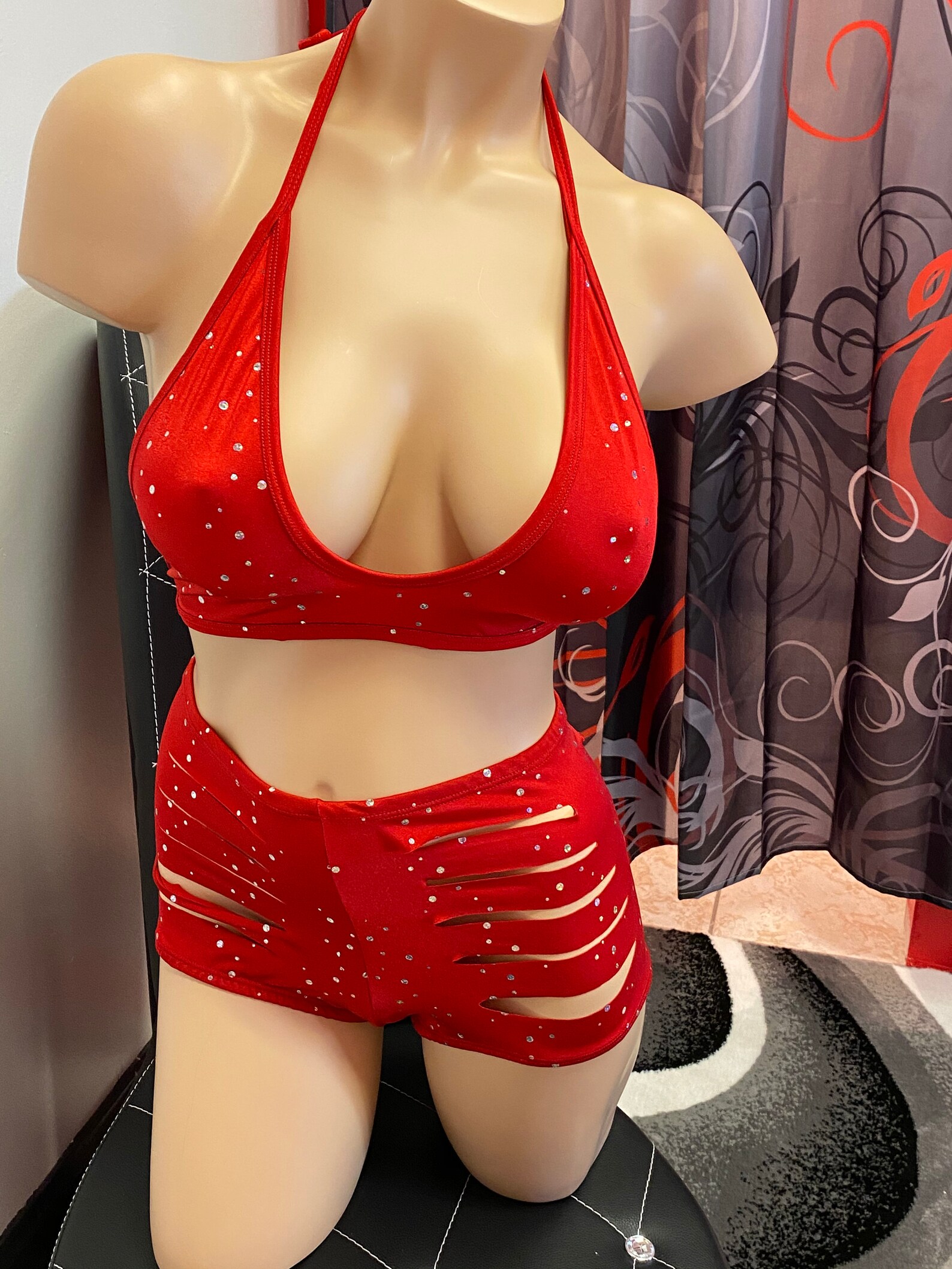 2 piece exotic dancewear Multiple colors Etsy