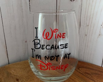 Disney Wine glass