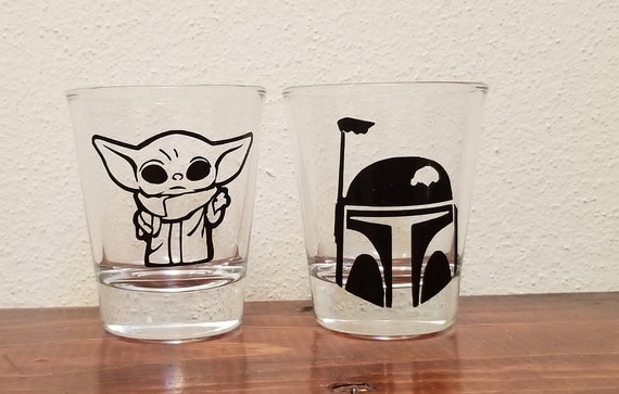 star wars shot glasses set of 2