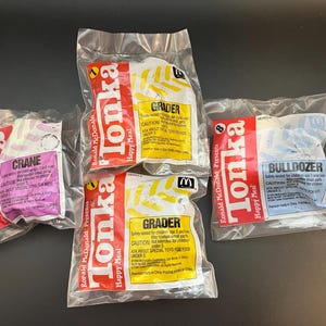 Set Of 4, Vintage McDonald’s Tonka Trucks 1994