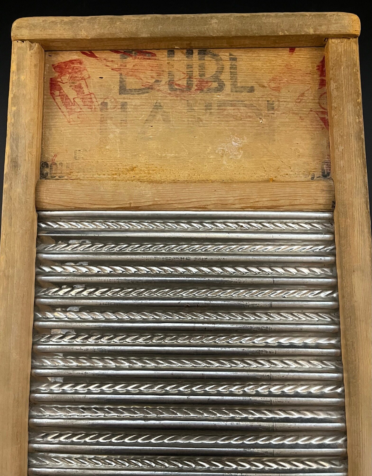 Vintage DUBL HANDI Washboard, Columbus Washboard Co., 1930s 