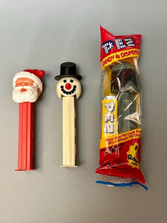 Vintage Santa and Snowman, or Boba Fett PEZ Dispensers - Etsy