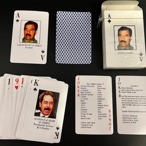Iraq Pack - Rare Desert Storm Poker Playing Cards - “iraqi Most