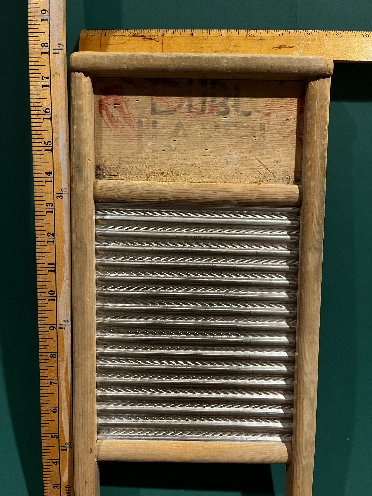 Vintage DUBL HANDI Washboard, Columbus Washboard Co., 1930s 