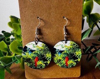Pendientes de cardenal