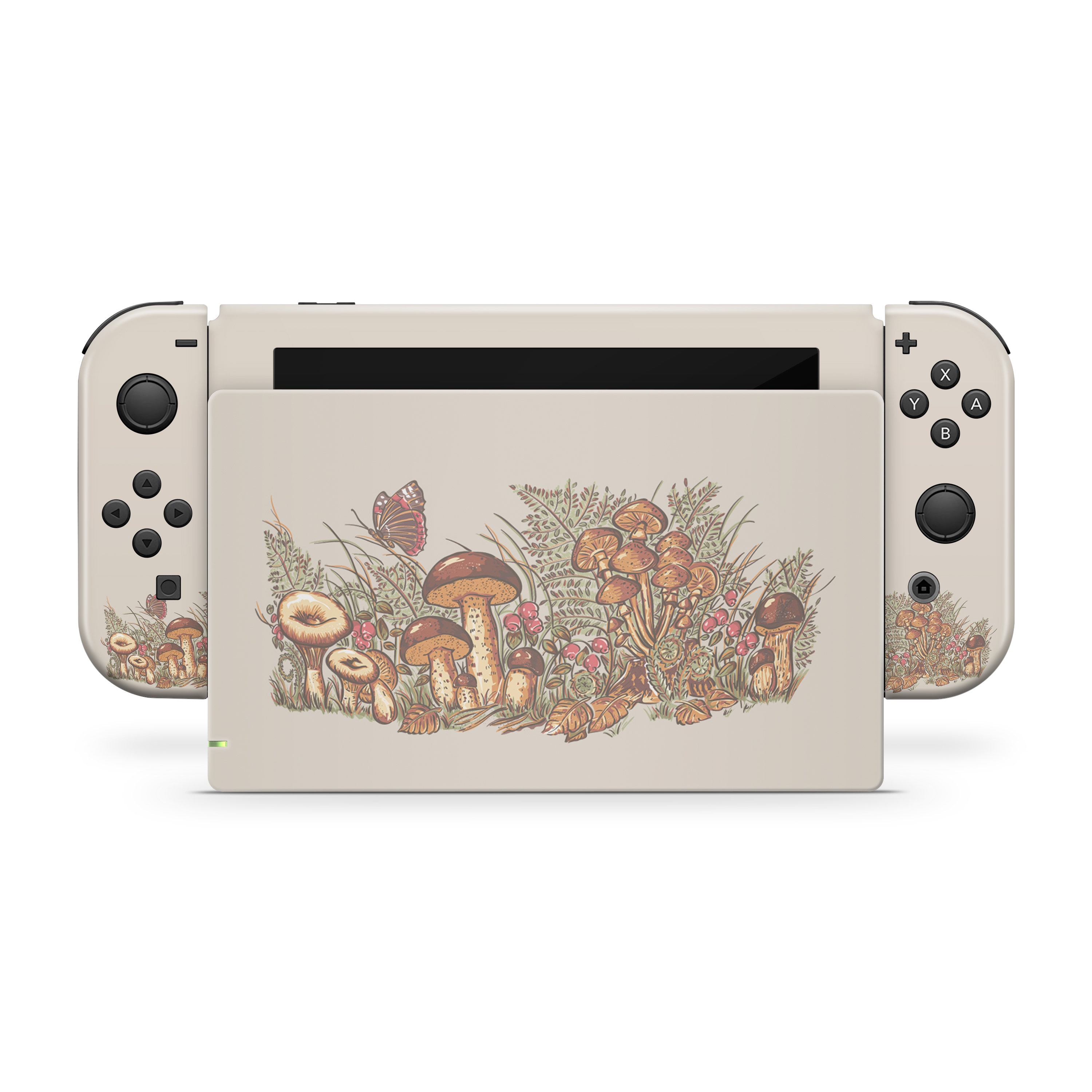 Full set The Nintendo Switch vinyl skin cute mushroom switch Etsy