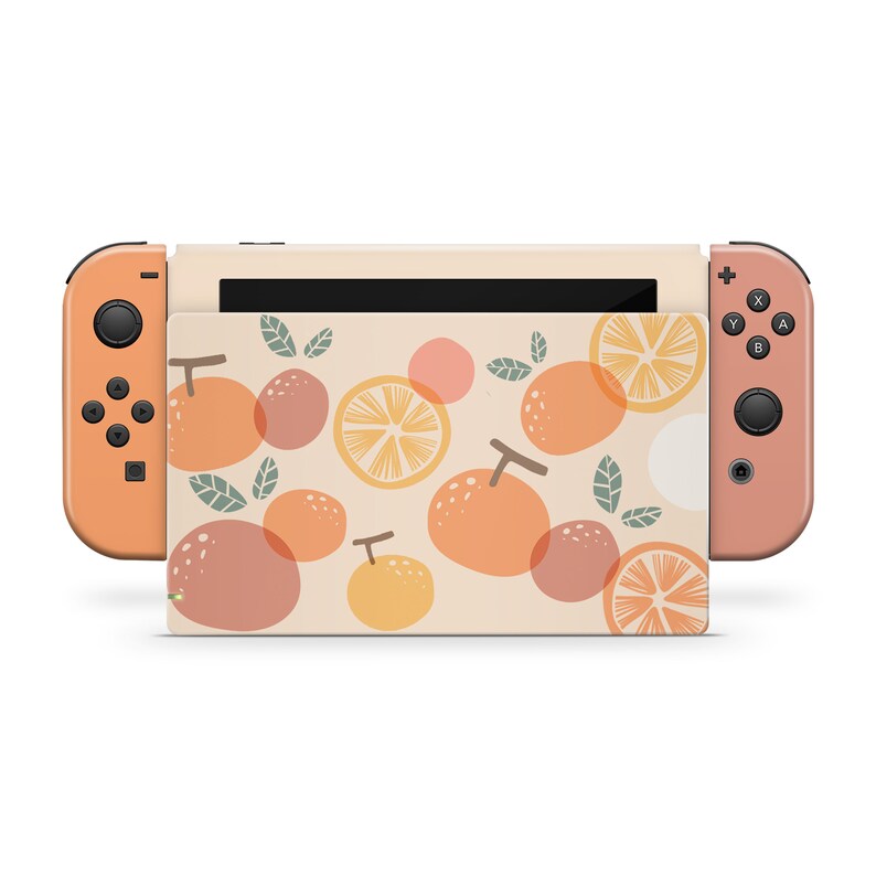 The Nintendo Switch Vinyl Skin Cute Orange Fruit switch Etsy