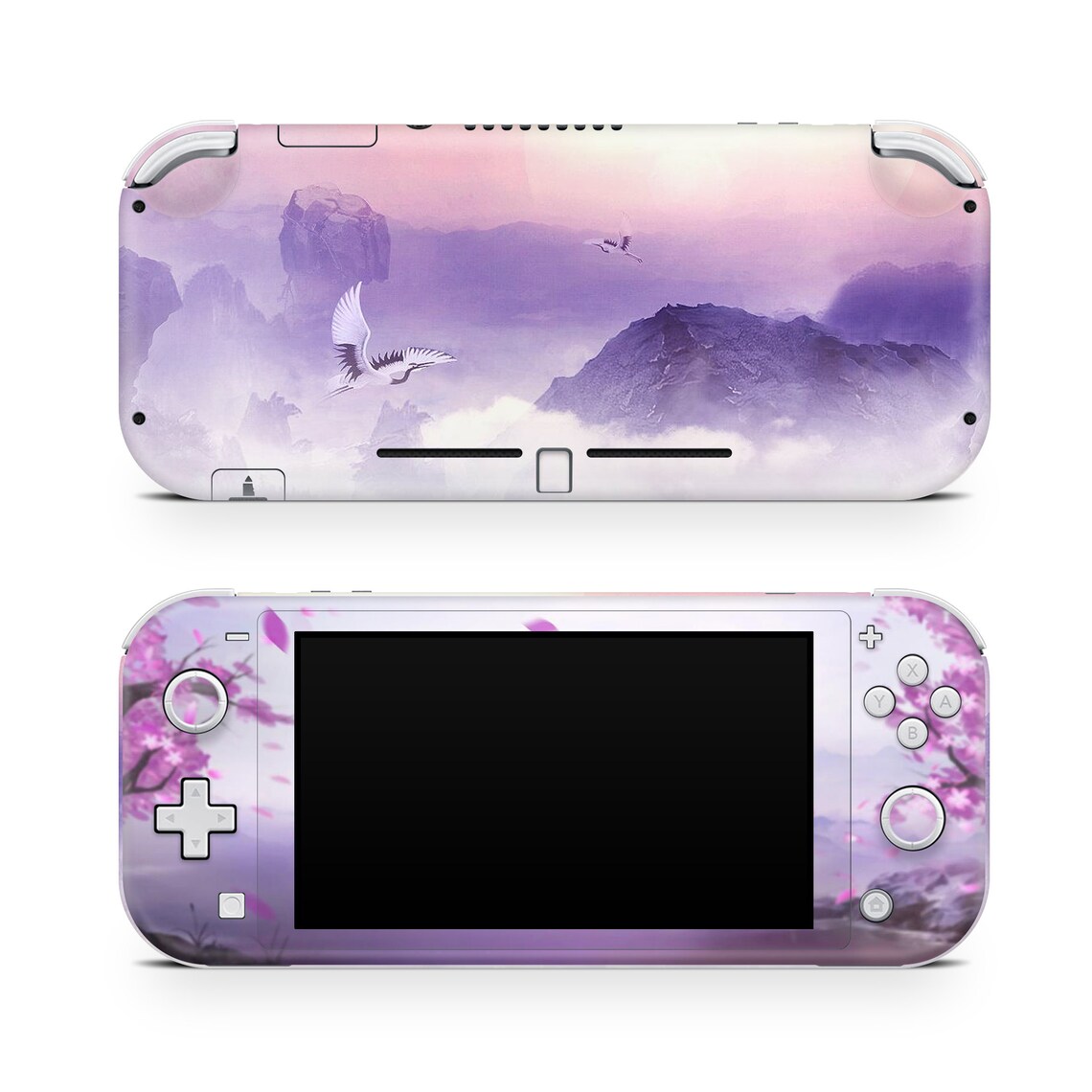 Ink painting For The Nintendo Switch Lite vinyl skin purple Etsy